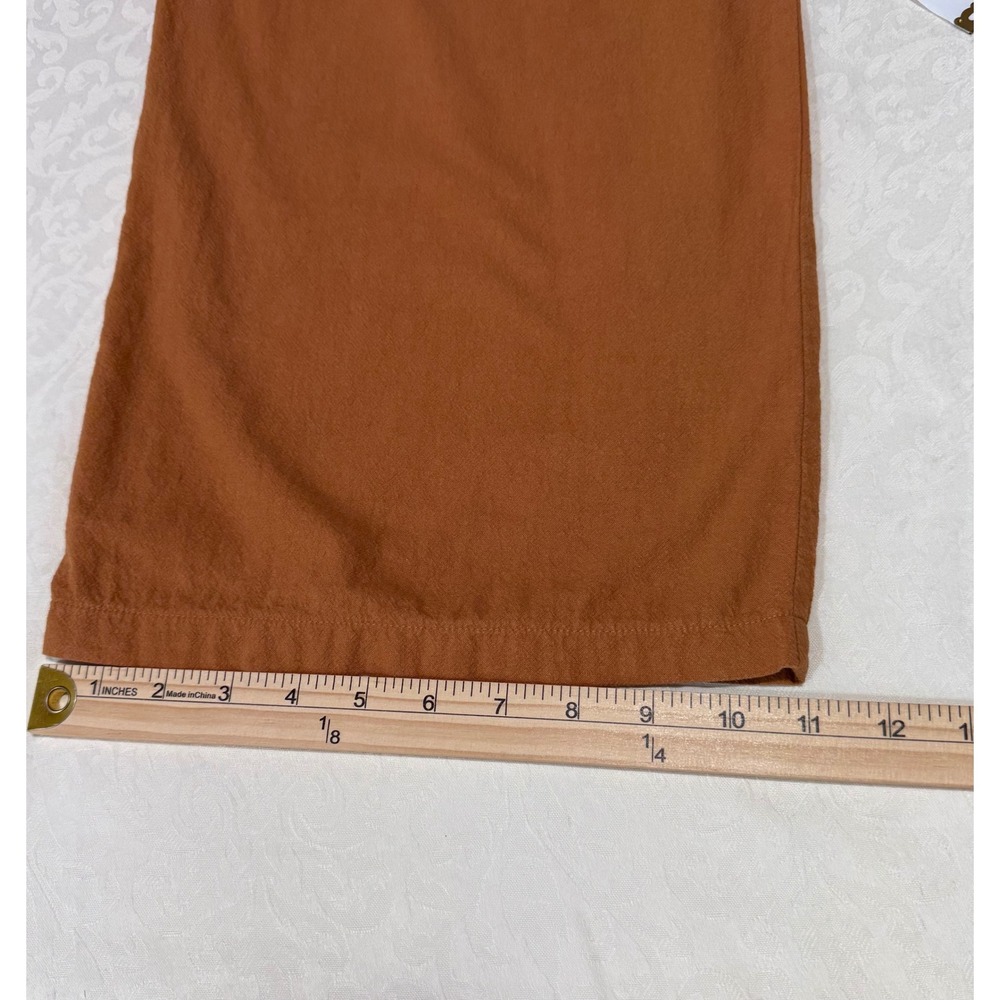 Urban Romantics Wide Leg Pants Womens Medium Rust Orange Cotton Boho Culottes - Picture 6 of 7